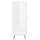 Sideboard High Gloss White 69.5x34x90 cm Engineered Wood 827694