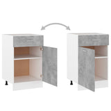 Drawer Bottom Cabinet Lyon Concrete Grey 50x46x81.5 cm Engineered Wood 801224