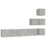 Wall-mounted TV Cabinet Concrete Grey Engineered Wood 3114577