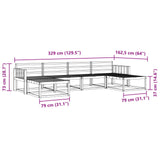 Outdoor Sofa Set 6 pcs Natural Solid Acacia Wood 3367957