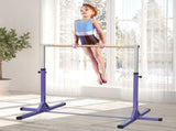Steel Frame Adjustable Horizonal Gymnastics Bar For Kids Home Gym Training Purple T3398P349204