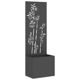 Garden Privacy Screen Black 50 x 150 cm Cold-rolled steel 876448