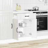 Kitchen Base Cabinet Lucca High Gloss White Engineered Wood 853729