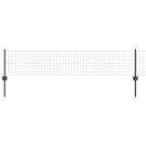 Welded Wire Fence 10 x 0.4 m PVC-Coated Steel Grey Mesh 3336054
