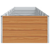 Garden Raised Bed Light Brown 480 x 80 x 45 cm Galvanised Steel 42017341