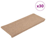 Stair Mats Self-adhesive 30 pcs Beige 65x24.5x3.5 cm 3365898