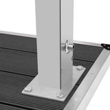 Outdoor Shower with Tray WPC Stainless Steel 3051286