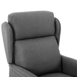 Massage Chair Light Grey 93.5 x 67.5 x 101.5 cm Fabric 348349