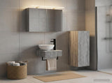 Bathroom Cabinet Set 4 pcs Grey Sonoma Engineered Wood 3407364