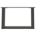 ZNTS Coffee Table Legs U-Shaped 2 pcs Anthracite 50x cm Steel 4012746