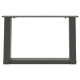 ZNTS Coffee Table Legs U-Shaped 2 pcs Anthracite 50x cm Steel 4012746