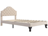 Upholstered bed 90*190 with slatted frame and Upholstered bed with height-adjustable WF309562AAB