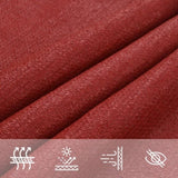 ZNTS Sunshade Sail 160 g/m² Red 4.5x4.5 m HDPE 311607