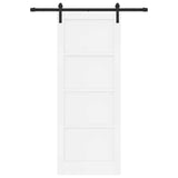Sliding Door Manual White and black 83 x 211 cm 3333283