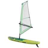Inflatable SUP Board with Sail POSEIDON 330 x 76 x 15 cm Green 42039138