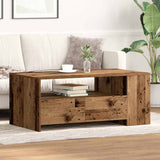 Coffee Table Old Wood 102 x 55 x 43.5 cm Engineered Wood 862731