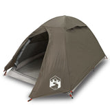 ZNTS Camping Tent Dome 2-Person Brown Waterproof 4009613