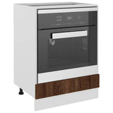 Oven Cabinet Lyon Brown Oak 60x46x81.5 cm Engineered Wood 825836