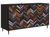 Sideboard OMMEN Black Oak 102 x 33 x 76 cm Engineered Wood 8006979
