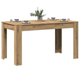 Dining Table Artisan Oak 140x74.5x76 cm Engineered Wood 856573