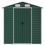 Garden Shed Green 191x640x198 cm Galvanised Steel 3188237