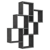 ZNTS FMD Wall-mounted Shelf with 8 Compartments Matera 429425