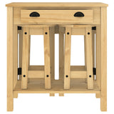 3 Piece Bar Set Solid Wood Pine 4005696