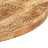 Bistro Table Round 60x75 cm Rough Mango Wood 320265