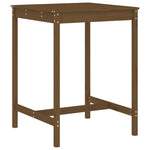 3 Piece Garden Bar Set Honey Brown Solid Wood Pine 3157796