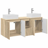 Bathroom Cabinet Set 3 pcs Sonoma Oak 49.5 x 41 x 62.5 cm 3405649