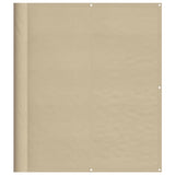 Balcony Screen Beige 120x800 cm 100% Polyester Oxford 4000187