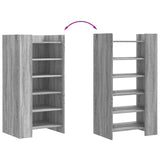 Shoe Cabinet Grey Sonoma 52x37.5x100 cm Engineered Wood 848449