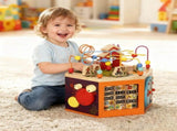 8 in 1 Wooden Activity Cube with Bead Maze, Shape Sorter, for Kids Boys Girls 18 Months T3398P422181