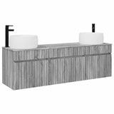 Bathroom Cabinet Set 3 pcs Grey Sonoma 49 x 44.5 x 66 cm 3405773