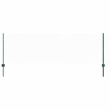 Welded Wire Fence 100 x 0.8 m PVC-Coated Steel Green 3336785