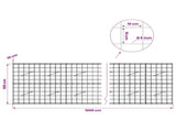 Gabion with 5 mm Wire and 10x10 cm Mesh 1000x10x100 cm 3464942