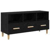 TV Cabinet Black Oak 102 x 36 x 50 cm Engineered Wood 8004201