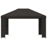 Gazebo 4 x 3 m Anthracite Polyester and Steel 190 gsm 900375