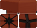 Gazebo 3 x 3 m Terracotta Polyester and Steel 190 gsm 900352