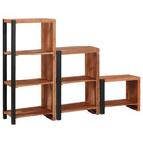 Bookshelf 3 pcs Brown 50 x 30 x 110 cm Solid Acacia Wood 3321522