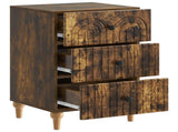 Bedside Cabinet Smoked Oak 43x 41 x 66.5 cm Engineered Wood 894100