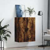 Wall Mounted Cabinet Smoked Oak 69.5x34x90 cm 828441