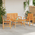 Garden Lounge Set Brown Solid Acacia wood 3154127