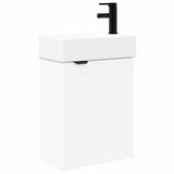 Bathroom Vanity Unit with Tap White 45.5 x 22.5 x 84 cm 889433