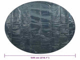 Floating PE Solar Pool Film 549 cm Black and Blue 92980