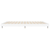 Bed Frame without Mattress White 140x200 cm Engineered Wood 832141