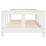 Kids Bed Frame White 70x140 cm Solid Wood Pine 834427