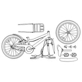 Kids Bike 18 Inches for 5-7 Years Old Orange Black 42009417
