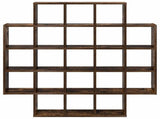 Wall Shelf Smoked Oak 100 x 13 x 100 cm Engineered Wood 8012248