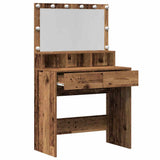 Dressing Table Old Wood 80 x 41 x 134.5 cm Engineered Wood 871537